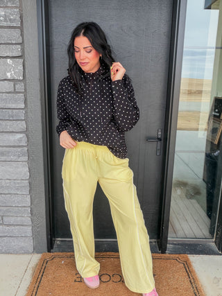 Power Play Track Pants-Yellow Glow