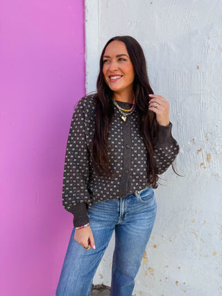 Erin Cardigan-Chocolate