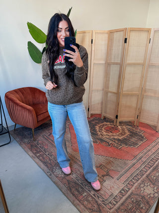 Nebraska Cornhuskers Leopard Crew