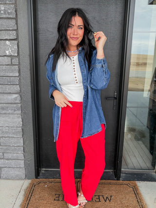 On Trend Barrel Pants