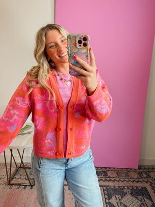 Simone Floral Cardigan