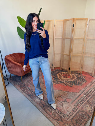 Nadine Sweater-Navy