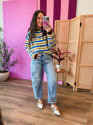 Carter Striped Cardigan