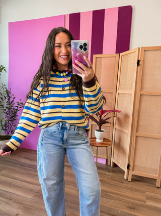 Carter Striped Cardigan