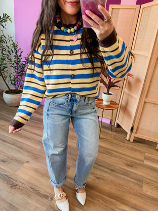 Carter Striped Cardigan