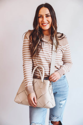 Phoebe Satchel-Cream