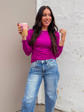 Everyday Essential Long Sleeve-Light Plum