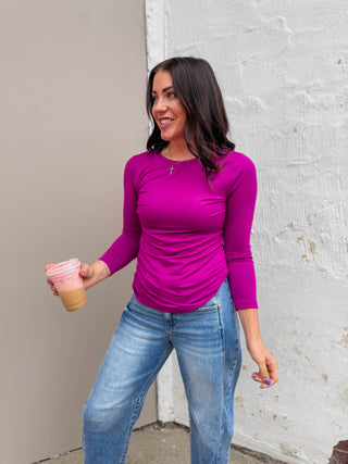 Everyday Essential Long Sleeve-Light Plum