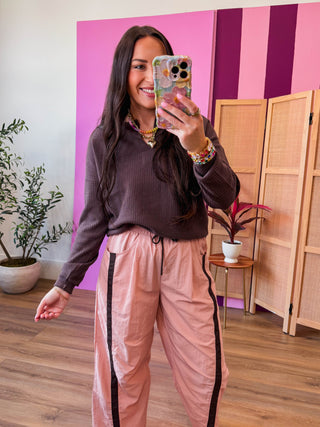 Brandi Waffle Knit Top