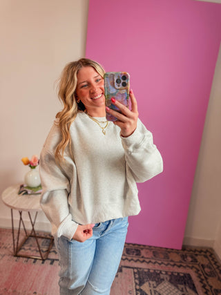 Easy Living Crewneck-Grey