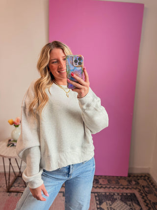 Easy Living Crewneck-Grey