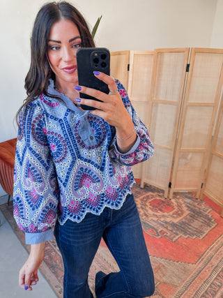Adeline Embroidered Top