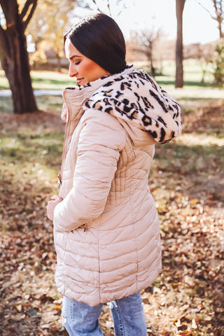 Breanne Reversible Puffer Jacket-Cream