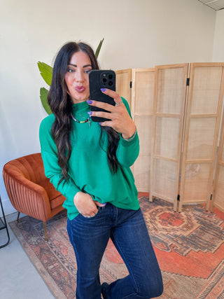 Camille Sweater-Kelly Green