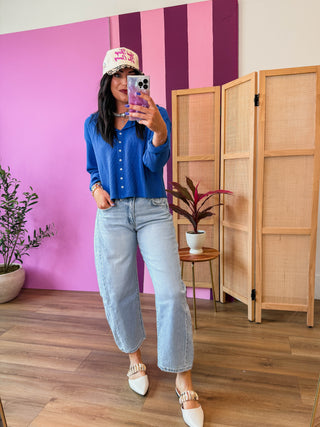 Lucy Waffle Knit Top
