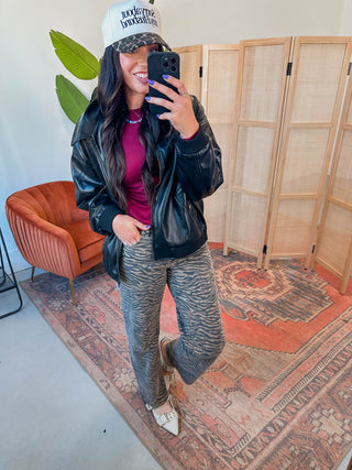 On Trend Leather Jacket