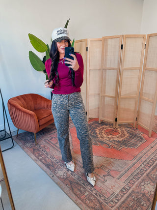 Everyday Essential Long Sleeve-Cabernet