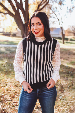 Gabi Striped Knit Top