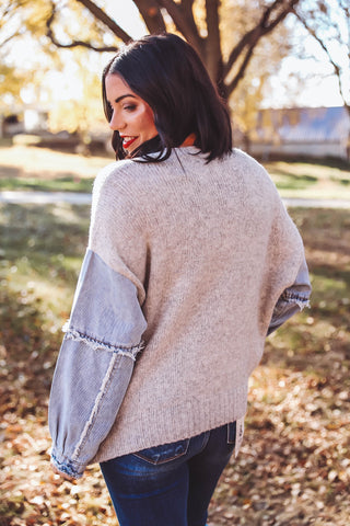 Kassidy Sweater-H. Grey/Stone