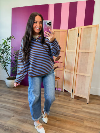 Leah Striped Sweater