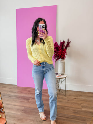 Rowan Mid Rise Straight Leg Denim