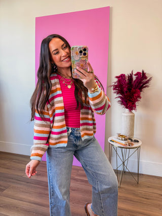 Everyday Cool Striped Cardigan