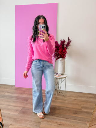 Lillian Sweater-Pink