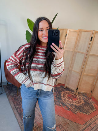 Beckett Sweater-Brick