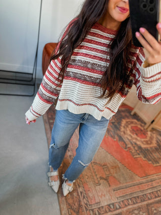 Beckett Sweater-Brick