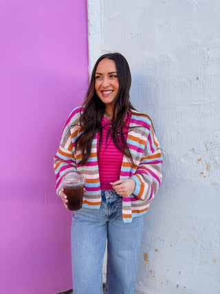 Everyday Cool Striped Cardigan