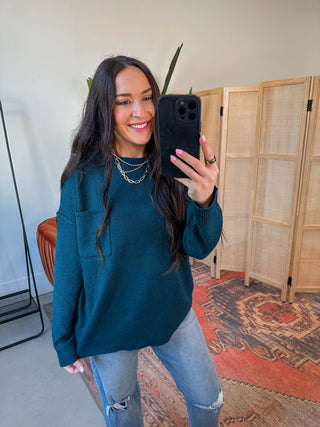Shayla Sweater-Teal