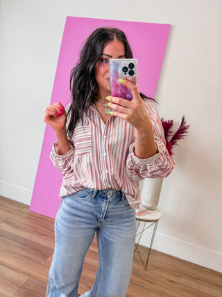 Kelley Striped Button Down