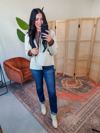 Hanna Quilted Jacket-Sand