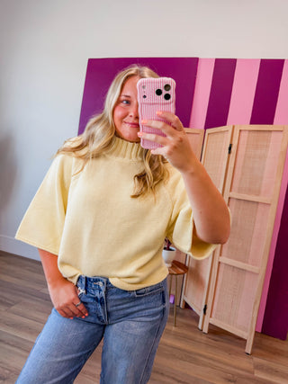 Amelia Sweater-Butter Yellow