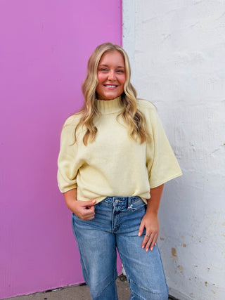 Amelia Sweater-Butter Yellow