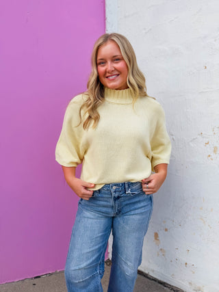Amelia Sweater-Butter Yellow