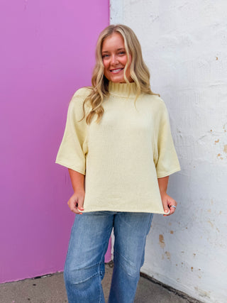 Amelia Sweater-Butter Yellow