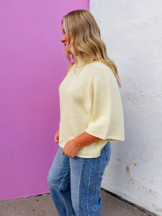 Amelia Sweater-Butter Yellow