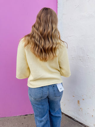 Amelia Sweater-Butter Yellow