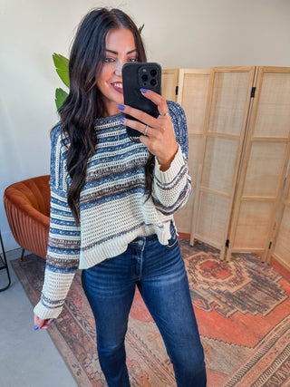 Beckett Sweater-Navy