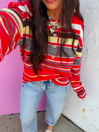 Drew Striped Sweater