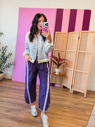 Freeform Barrel Pants-Plum