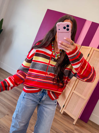 Drew Striped Sweater