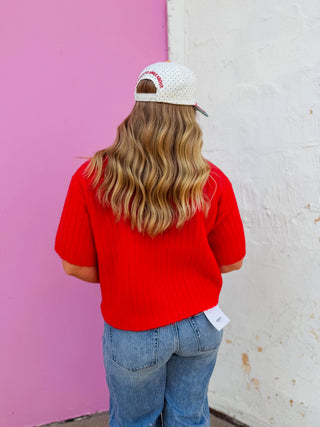 Keersten Button Down Knit Top