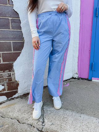 On A Roll Pants-Sky Blue