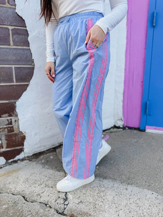 On A Roll Pants-Sky Blue