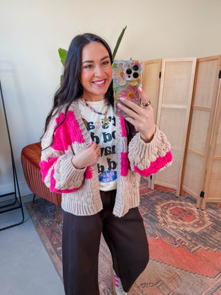 Lydia Striped Cardigan