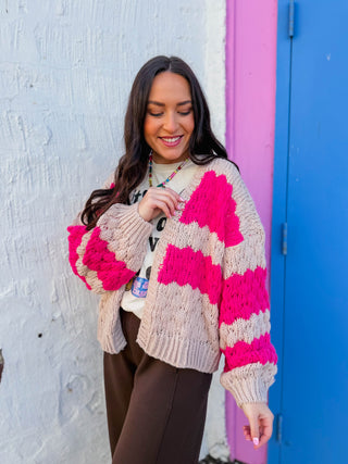 Lydia Striped Cardigan