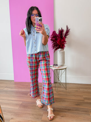 Color Crush Plaid Pants