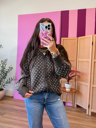 Erin Cardigan-Chocolate